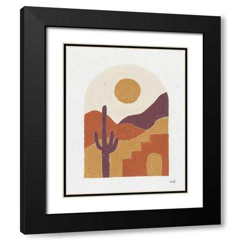 Desert Window II Black Modern Wood Framed Art Print with Double Matting by Hershey, Moira