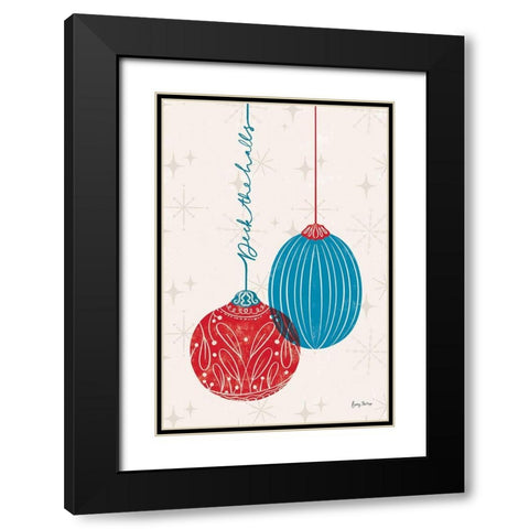 Retro Ornaments I Black Modern Wood Framed Art Print with Double Matting by Thorns, Becky