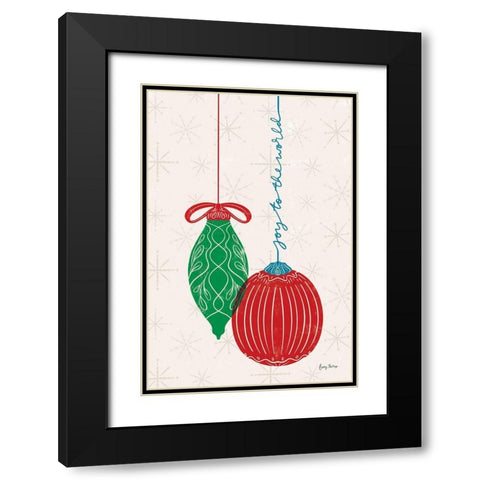 Retro Ornaments II Black Modern Wood Framed Art Print with Double Matting by Thorns, Becky