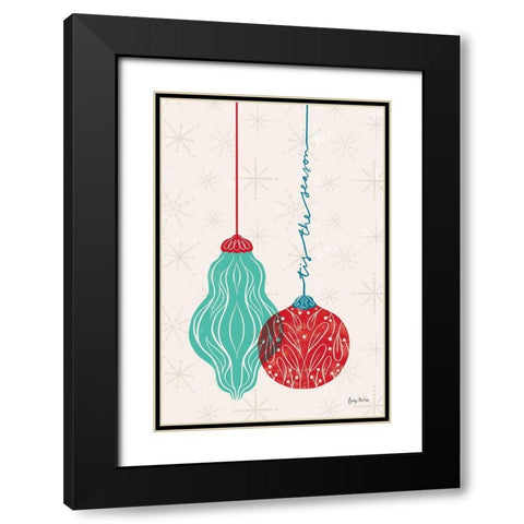 Retro Ornaments III Black Modern Wood Framed Art Print with Double Matting by Thorns, Becky