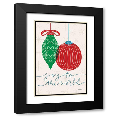Retro Ornaments VI Black Modern Wood Framed Art Print with Double Matting by Thorns, Becky