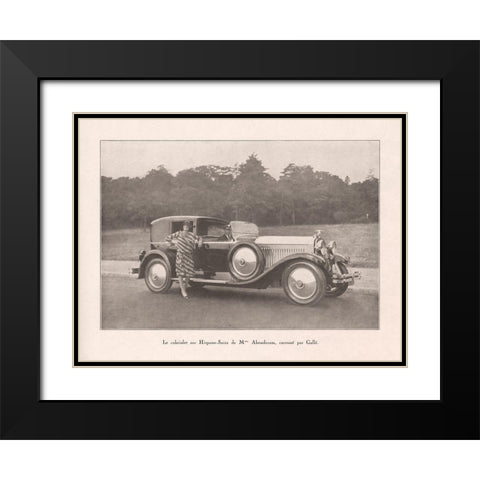 French Country Drive III Black Modern Wood Framed Art Print with Double Matting by Wild Apple Portfolio