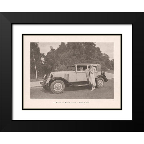 French Country Drive IV Black Modern Wood Framed Art Print with Double Matting by Wild Apple Portfolio