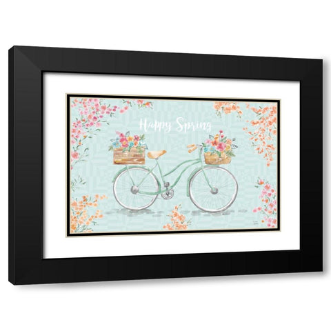 World Tour XIV Black Modern Wood Framed Art Print with Double Matting by June, Dina