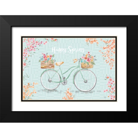 World Tour XIV Black Modern Wood Framed Art Print with Double Matting by June, Dina