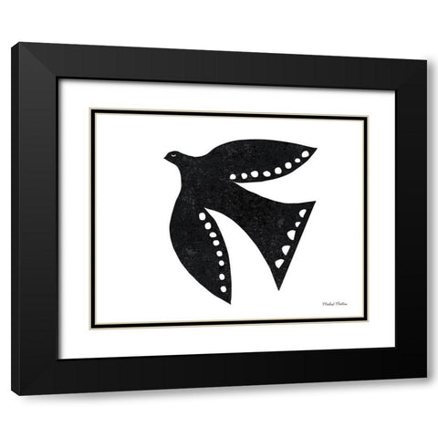 Soaring Bird Black Modern Wood Framed Art Print with Double Matting by Mullan, Michael