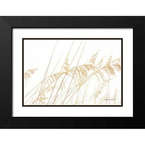 Blowing in the Wind I Black Modern Wood Framed Art Print with Double Matting by Urquhart, Elizabeth