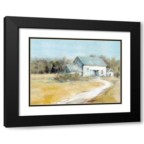 Summer Barn Black Modern Wood Framed Art Print with Double Matting by Nai, Danhui