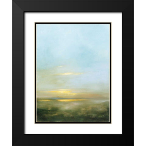 Eventide Bright Black Modern Wood Framed Art Print with Double Matting by Purinton, Julia