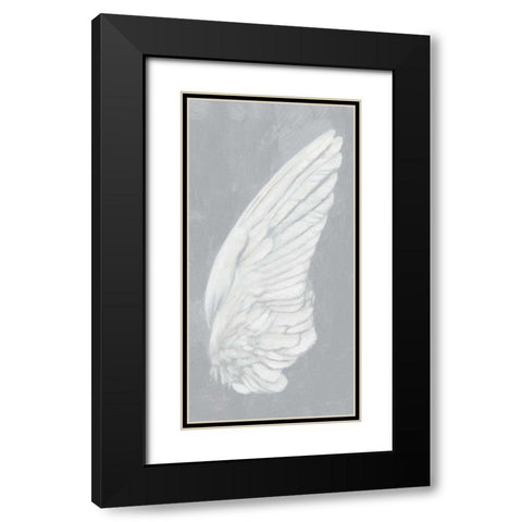 Wings III on Gray Black Modern Wood Framed Art Print with Double Matting by Wiens, James