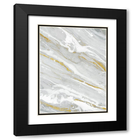 Going with the Flow III Neutral Black Modern Wood Framed Art Print with Double Matting by Hristova, Albena