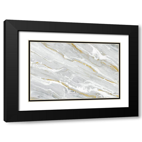 Going with the Flow Neutral Black Modern Wood Framed Art Print with Double Matting by Hristova, Albena