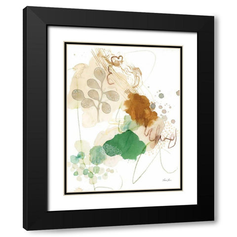Nature Abstract I Black Modern Wood Framed Art Print with Double Matting by Horn, Laura