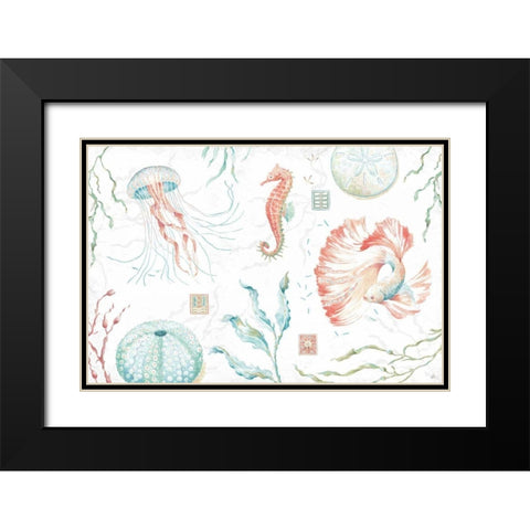 Delicate Sea I Black Modern Wood Framed Art Print with Double Matting by Brissonnet, Daphne