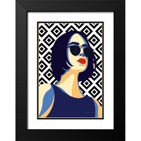 Style and Attitude I Black Modern Wood Framed Art Print with Double Matting by Escalante, Omar