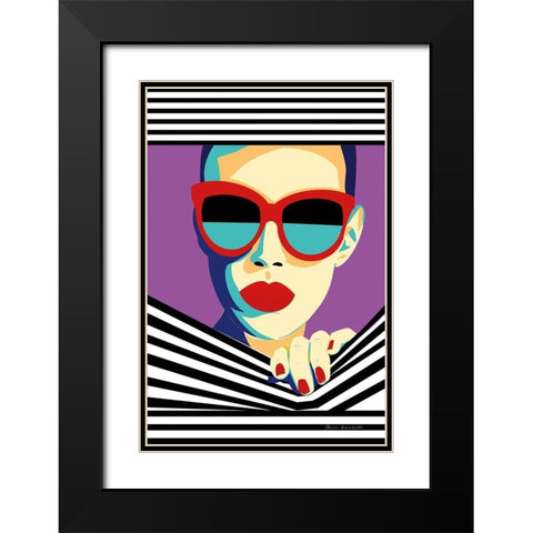 Style and Attitude II Black Modern Wood Framed Art Print with Double Matting by Escalante, Omar