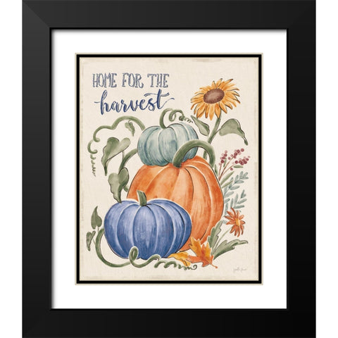 Harvest Jewels IV Navy Black Modern Wood Framed Art Print with Double Matting by Penner, Janelle