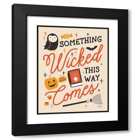 Trick or Treat IV with Black Black Modern Wood Framed Art Print with Double Matting by Marshall, Laura