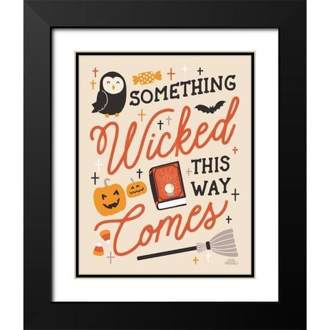 Trick or Treat IV with Black Black Modern Wood Framed Art Print with Double Matting by Marshall, Laura