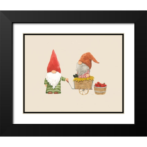 Harvest Gnomes III Neutral Black Modern Wood Framed Art Print with Double Matting by Jackson, Jenaya