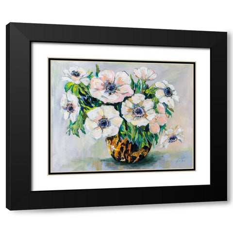 Fall Festive Black Modern Wood Framed Art Print with Double Matting by Vertentes, Jeanette