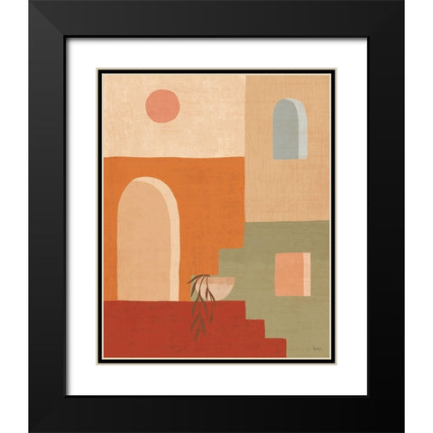 Simple Scenes I Black Modern Wood Framed Art Print with Double Matting by Charron, Veronique