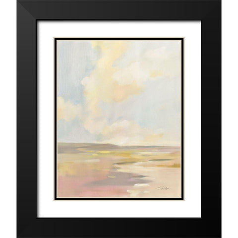 Light Cloud Black Modern Wood Framed Art Print with Double Matting by Vassileva, Silvia