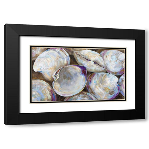 Clambake Cluster Black Modern Wood Framed Art Print with Double Matting by Vertentes, Jeanette