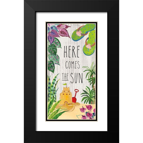 Tropical Home VI Black Modern Wood Framed Art Print with Double Matting by Zaman, Farida