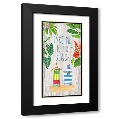 Tropical Home VII Black Modern Wood Framed Art Print with Double Matting by Zaman, Farida