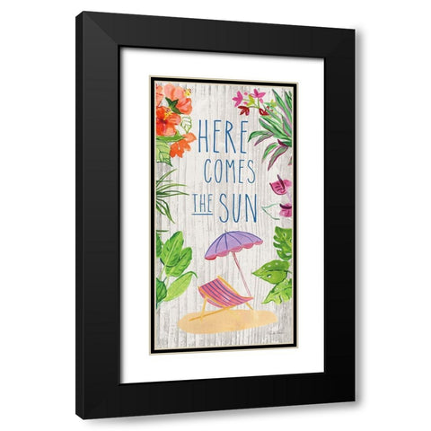 Tropical Home VIII Black Modern Wood Framed Art Print with Double Matting by Zaman, Farida