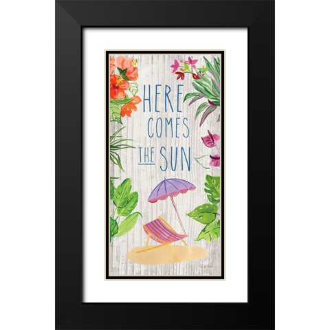 Tropical Home VIII Black Modern Wood Framed Art Print with Double Matting by Zaman, Farida