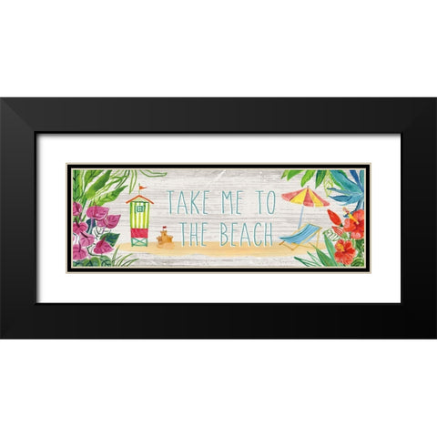 Tropical Home XII Black Modern Wood Framed Art Print with Double Matting by Zaman, Farida
