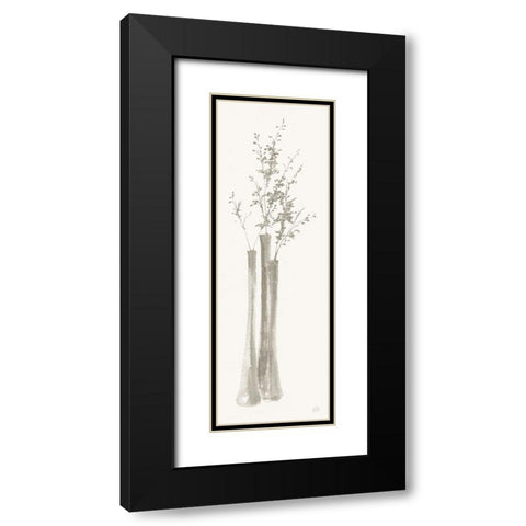 Neutral Seed Black Modern Wood Framed Art Print with Double Matting by Paschke, Chris