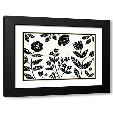 Bold Blooms I Black Modern Wood Framed Art Print with Double Matting by Tavoletti, Anne