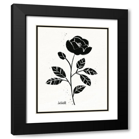 Bold Blooms II Black Modern Wood Framed Art Print with Double Matting by Tavoletti, Anne