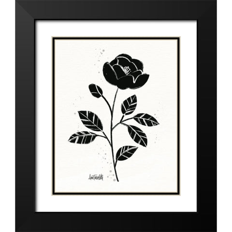 Bold Blooms II Black Modern Wood Framed Art Print with Double Matting by Tavoletti, Anne