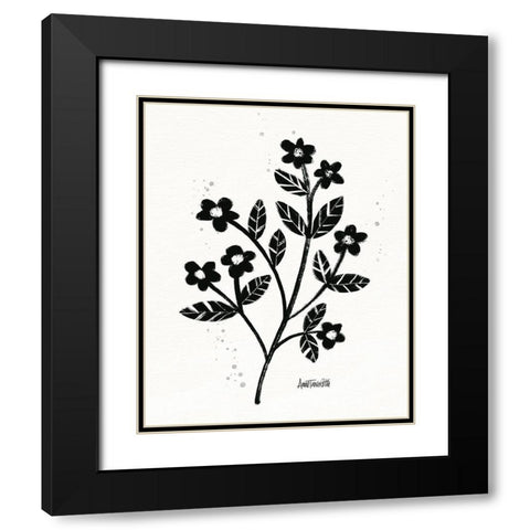 Bold Blooms III Black Modern Wood Framed Art Print with Double Matting by Tavoletti, Anne
