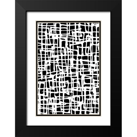 Streets and Alleys Black Modern Wood Framed Art Print with Double Matting by Wild Apple Portfolio