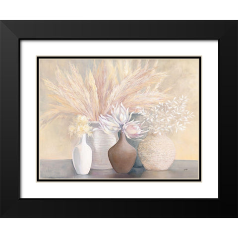 Gentle Still Life Black Modern Wood Framed Art Print with Double Matting by Purinton, Julia