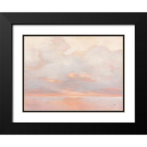 Glint on the Horizon Black Modern Wood Framed Art Print with Double Matting by Purinton, Julia