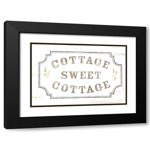 Cottage Garden I on wood Black Modern Wood Framed Art Print with Double Matting by Nai, Danhui