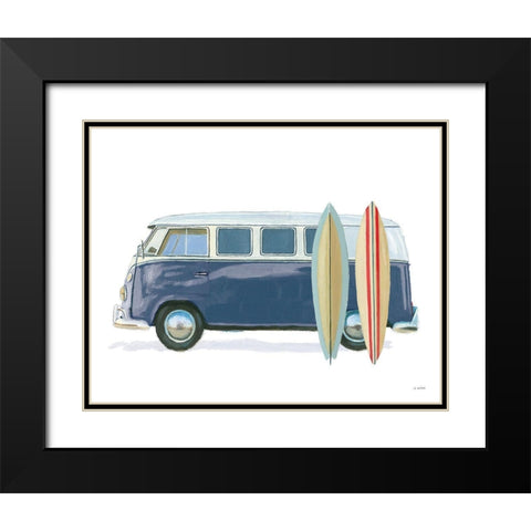 Beach Ride X Black Modern Wood Framed Art Print with Double Matting by Wiens, James