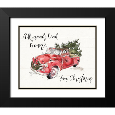 Soft Season All Roads Black Modern Wood Framed Art Print with Double Matting by Tavoletti, Anne