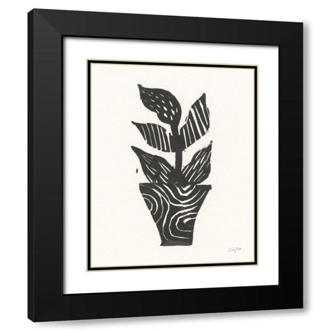 Planted VI Black Modern Wood Framed Art Print with Double Matting by Prahl, Courtney