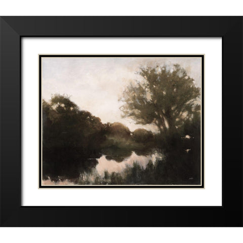 Breaking Dawn Dark Black Modern Wood Framed Art Print with Double Matting by Purinton, Julia
