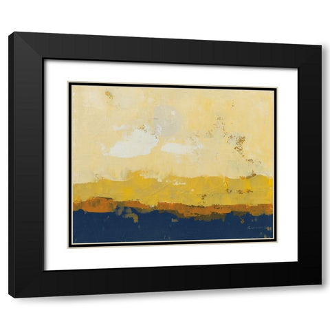 Golden Hour Navy Black Modern Wood Framed Art Print with Double Matting by Munger, Pamela