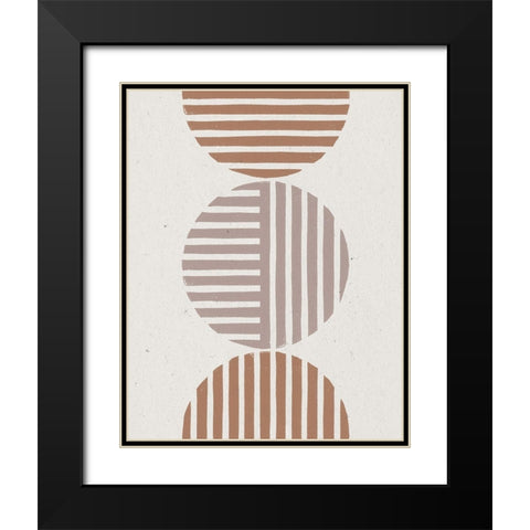 Progression I Black Modern Wood Framed Art Print with Double Matting by Hershey, Moira