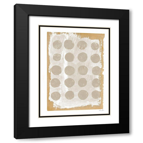 Gray Collage I Black Modern Wood Framed Art Print with Double Matting by Horn, Laura