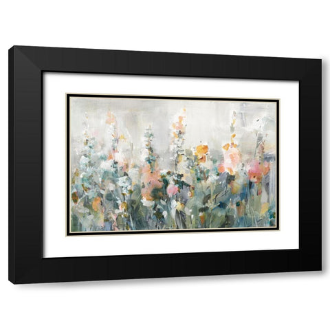 Rustic Garden Black Modern Wood Framed Art Print with Double Matting by Nai, Danhui